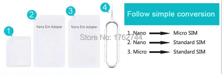 4  1 Nano SIM      SIM  SIM   Adaptateur Adaptador  Iphone 4 4S 5S 6 6  Samsung
