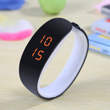 2015 LED Candy Color Silicone Women Watches Rubber Touch Screen Digital Watches Bracelet I Casual Silicone WristWatches Gift