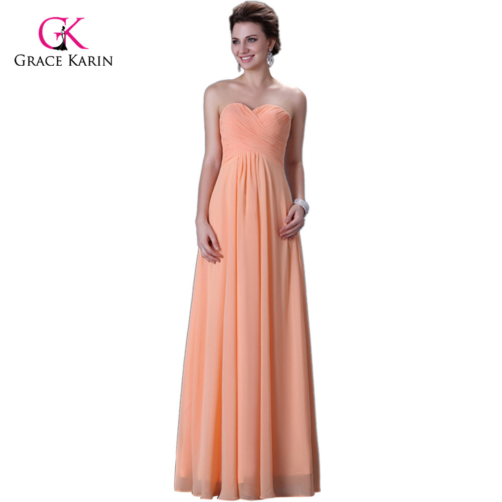 Hot Sale Women Elegant Strapless Cheap Chiffon Formal Prom Dresses Floor length Gowns Long Party ...