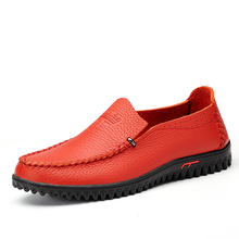 23cm-29.5cm Foot length Casual shoes Men Leather Shoes Casual Spring/Summer Driving shoes Genuine Full Grain Leather shoe