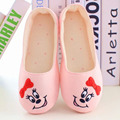 2016 Spring and Autumn the month of abstract cartoon shoes bags root women shoes non slip