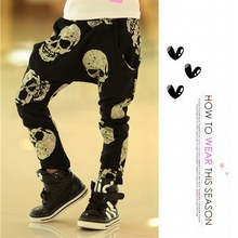 Hot Sale Children Brand Clothing Kids Skull Pants Boys Girls Cartoon Trousers Baby Harem Pants Free Shipping