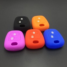 silicone car key cover case for Peugeot 206 307 207 408 Citroen c2 c3 c4