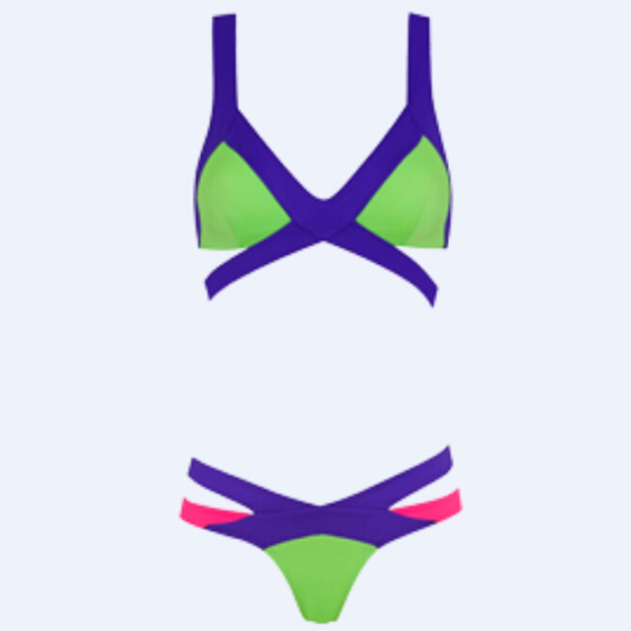 New 2015 Bikinis Women Sexy Women\'s Bikini Set Push-up Padded Bra Swimsuit Bathing Suit Swimwear (1)