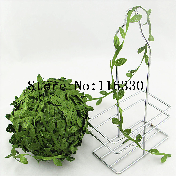 10m Artificial Green Flower Leaves Rattan DIY Garland Accessory For Home Decoration
