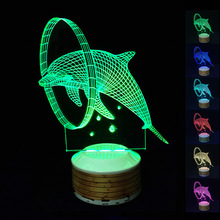 Wholesale 3D audio colorful Nightlight creative gift acrylic lamp wireless Bluetooth speaker products