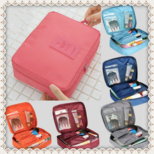 New 2014 Nylon Multifunction Makeup Organizer bag Women Cosmetic bags Ourdoor Travel Bag Handbag Bolsas Free shipping X10