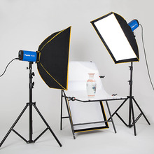 Photography Lighting Kit 2Pcs Softbox + 2Pcs Tripod + 2Pcs Flash Lamp Photo Studio Equipment Set