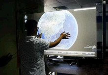 On sale! Best price 15 inch Truly 10 Points Interactive touch foil film through glass shop window for touch kiosk, table etc