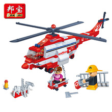 Kids Toys Building Blocks helicopter Model Building toy small particles 272 pcs blocks fire helicopter