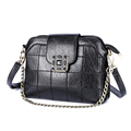 Women Fashion Posture Lattice Chain Shell Crossbody Bag Vintage Soft Luxury Shoulder Messenger Bag Small Ladies