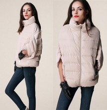2015 Sale Full New Ladies Fashion Down Coat Winter Jacket Outerwear Bat Sleeve In Thick Women