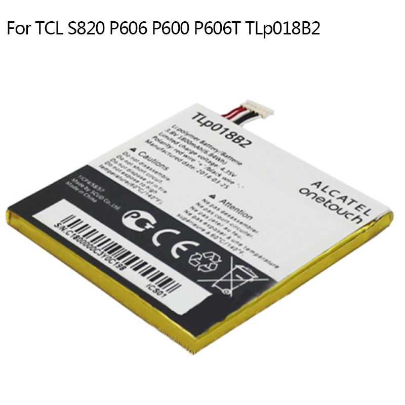  1800  tlp018b2   alcatel one touch  6030 ot-6030d ot-6030x bateria  tcl s820 p600 p606t 
