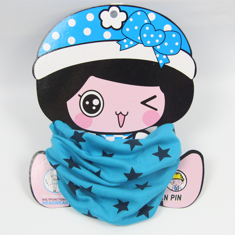 2015 new fashion children neck scarf cotton kids cartoon scarves girl boy collar baby headband free shipping