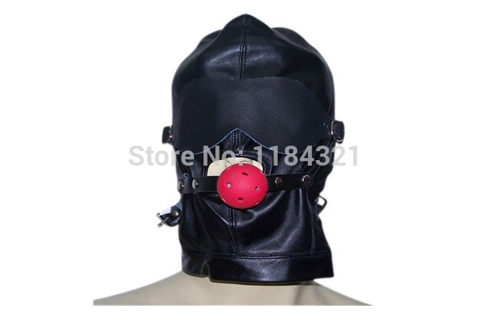5% off Hot Sex Product! PU Leather Mask Adult sex toys Bed Game Set Adult Sex Product Sex Hood Adult Games For Couples