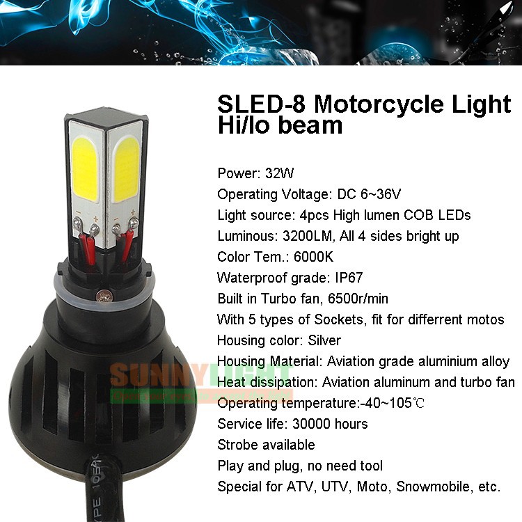 15- led p43t BA20d motorcycle head light headlight headlamp replacement original halogen bulb