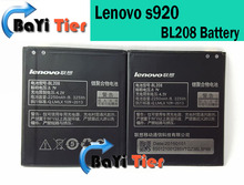 Lenovo s920 battery Original 2250mAh BL208 Battery Replacement for Lenovo S920 smartphone + in stock