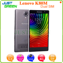 Original Lenovo K80M Android 5.0 Cell Phone 5.5″ 1080P IPS Intel Z3560 Quad Core 2GB RAM 32GB ROM 13MP 4G FDD LTE NFC 4000mAh