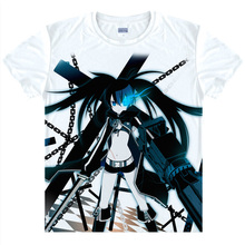 Black Rock Shooter T-shirts kawaii Japanese Anime t-shirt Manga Shirt Cute Cartoon Mato Kuroi Cosplay shirts 37166799598 tee 335