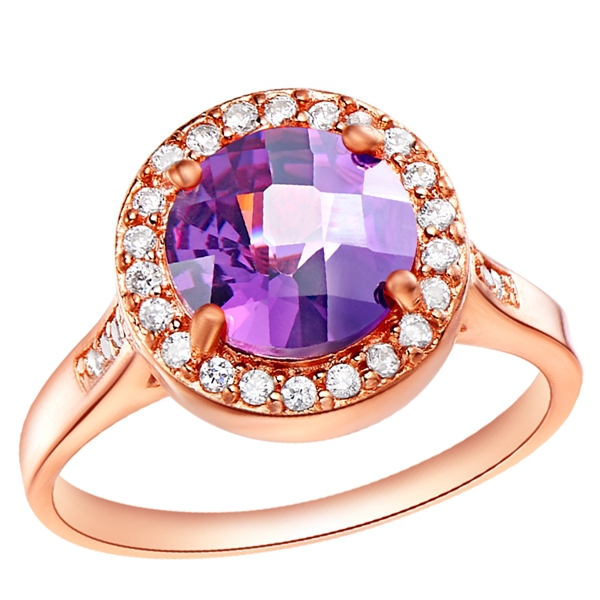 Sterling Silver Jewelry Rubies Jewelery Womens Rose Gold Plated Rings and Crystal Wedding Ring Summer Style