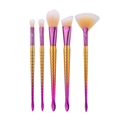5pcs set Fish Scales Mermaid Handle Makeup Brush for Foundation Powder Blush Eyeshadow Blending Brush Cosmetic