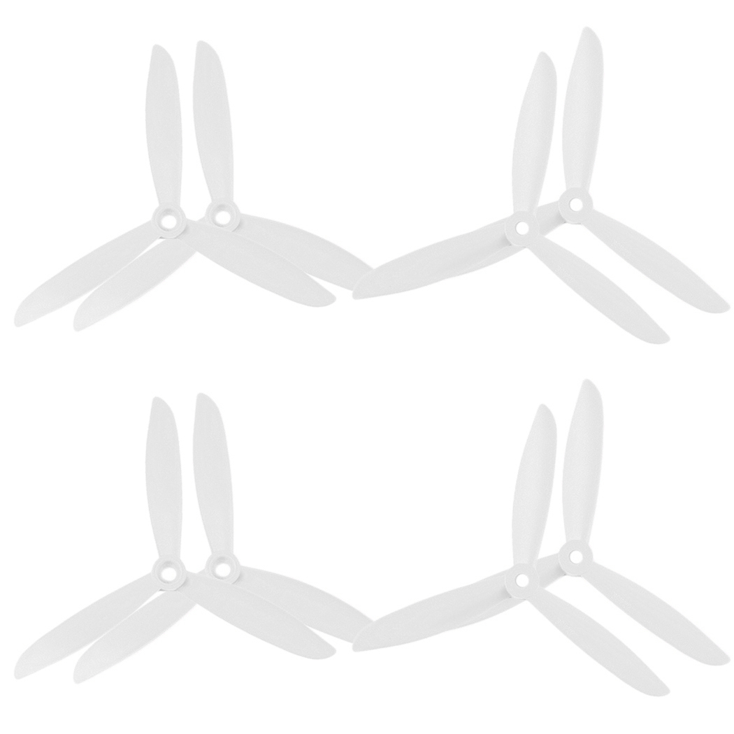 4 Pair 3-Blade 6045 Propeller Props CW/CCW For 250MM Quadcopter Multi-Copter White 66