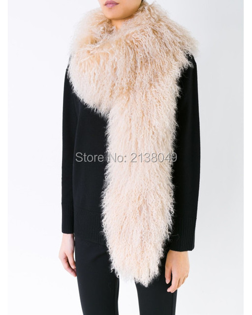 FS039 150*16 см Моды Украл Lady Winter Big Шарф Горячие Продажи Завода, Поставка Натурального Меха Шарф