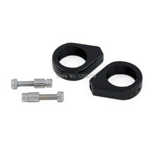Motorcycle Pair Black 49mm Turn Signal Fork Clamps For Harley Davidson V Rod Modeds 2007 2011