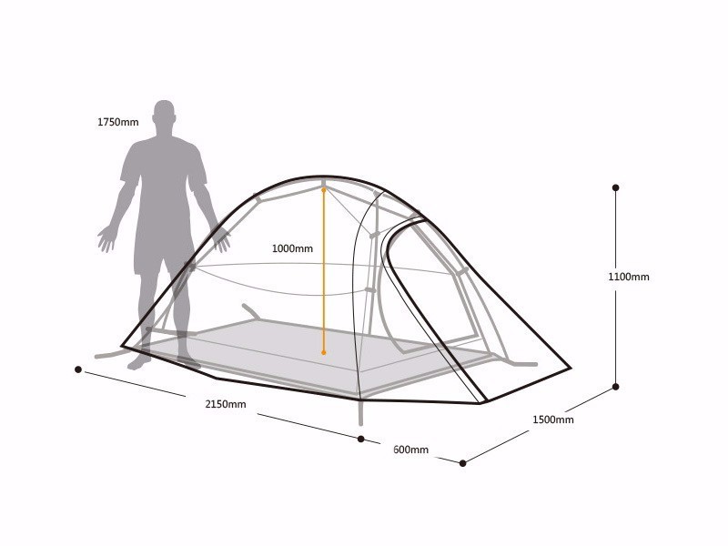 201DHL free shipping 2 Person NatureHike Tent 20D Silicone Fabric Double-layer Camping Tent Light weight tent 35015_113
