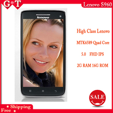Original Lenovo S960 VIBE X Mobile Phone MTK6589 Quad Core 5 Inch 1920×1080 WCDMA 3G Android 4.2 13MP Camera  2G RAM IdeaPhone