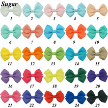 High Quality 6 Pcs/lot 2.5″ Handmade Plain Grosgrain Ribbon Small Hair Bow For Baby Girls Toddler Hair Accessories With Clip