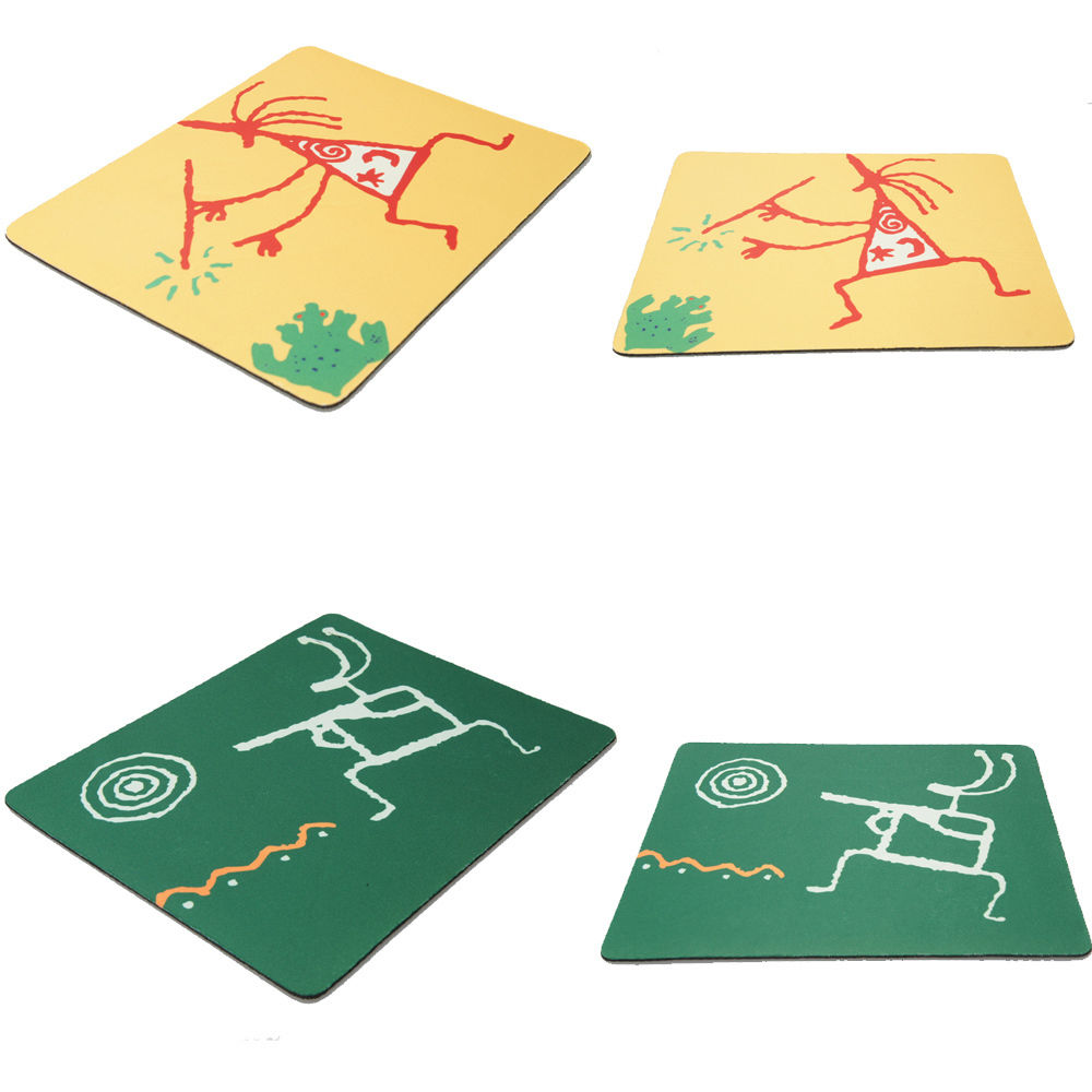 Free Shipping Durable Cartoon Little Guy Rectangle Rubber PVC Mouse Pad 2 Color Yellow Green 2015