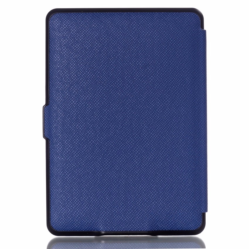 darkblue cross line PU leather kindle paperwhite cases