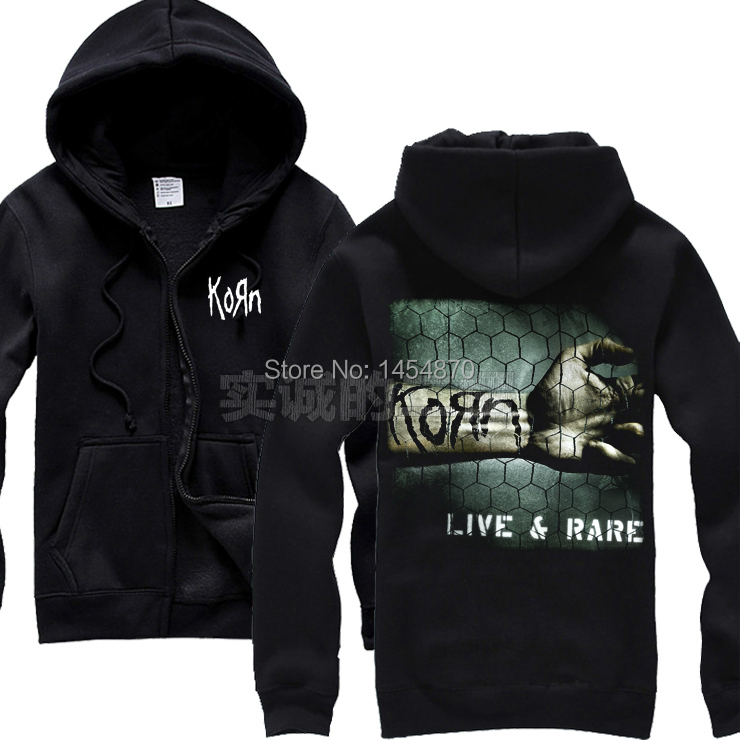 Korn Band 100%Cotton Rock Hoodies Winter jacket high quality brand shirt punk hardrock Heavy