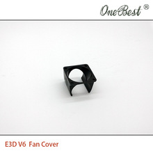 2Pcs/lot E3D V6 fan cover 3D printer DIY injection molding cooling POM plastic black fan cover use for 3010 fan Free shipping
