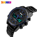 Luxury Men Sports Military Watch Fashion Casual Dress Wristwatches 30m waterproof 2 Time Zone Digital Quartz