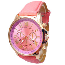 Superior Stylish Numerals Faux Leather Analog Quartz Wrist Watch for Women July88