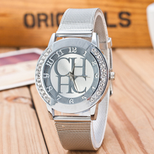 Fashion Brand Stainless Watches Women Quartz Watch Luxury Crystal Women Steel Watches Dress Wristwatch For
