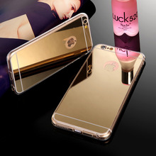 Luxury Mirror Soft Clear TPU Cases For iphone 6 6S Plus 5 5S 4 4S Galaxy S 3 4 5 6 7 edge Plus Note 5 4 3 Back Phone Bags Cases