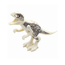 1PCS Jurassic World Park Minifigures Dinosaur Bricks Mini Figures Building Blocks Super Heroes baby toys