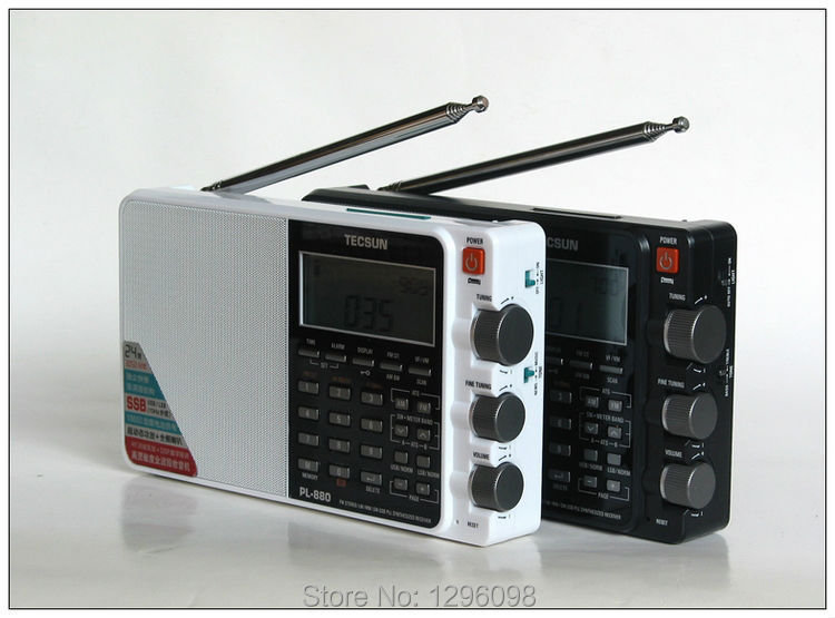 TECSUN PL-880 Portable Digital Radio Receiver PLL FM/MW/LW/SW SSB FullBand Stereo