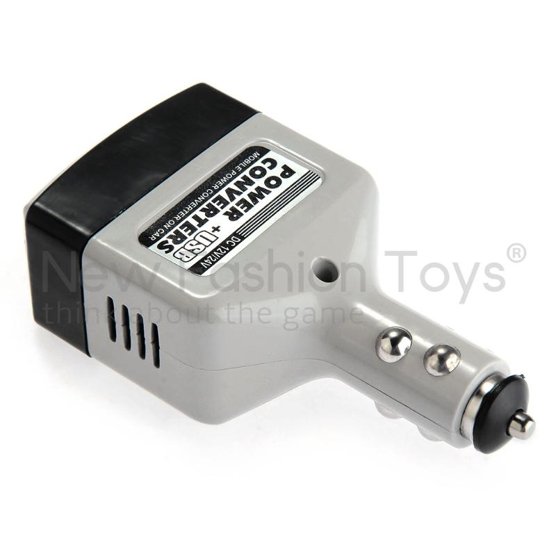 Car USB Charger Power Inverter Adapter 12V-24V to 220V DC to AC Converter New