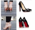 Free shipping Fashion Sexy Pointed Toe Women Pumps Platform 11cm High Heels Ladies Wedding Nude Pumps