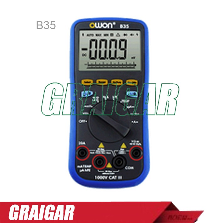 B35 OWON DM Series Digital Multimeter multi-connection supported via mobile function as 3 in 1,support via smart power-off