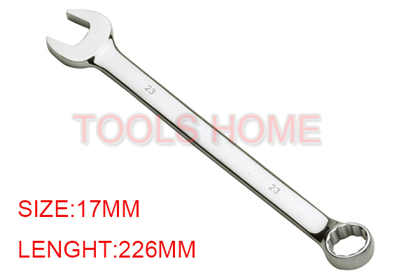 Free shipping!1mm Carbon Steel  mirror polish Chrome plate Combination Wrench  Closed+Open End Ferramentas Hand Tools