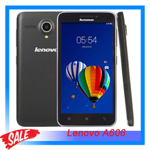 4G Original 5.0” Lenovo A606 RAM 512 MB+ROM 4GB Android 4.4 MT6582M + 6290 Dual Core 1.3GHz Mobile Phone FDD-LTE WCDMA GSM GPS