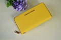 2016 High Quality European Cowhide Women Zipper Long Cross grain Wallet Coin Bag Famous Brand Designer