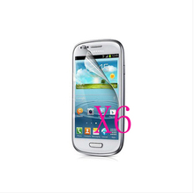 6PCS For Samsung Galaxy S3 SIII Mini i8190 Clear Cellphone LCD Screen Protector Guard Cover