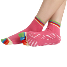 2015 New Arrival Sexy Women Girl Summer style multi Color Sock Exercise Sports Design 5 Toes