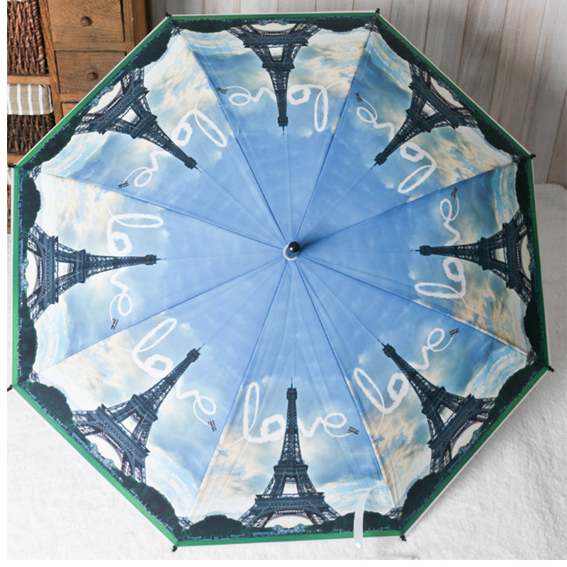 New European multicolor painting pattern Umbrella ...